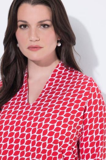 Moda za polnejše Majica 3/4 rukava A kroja plus velikost, xxl, Ulla Popken in Johann Popken (JP1880)