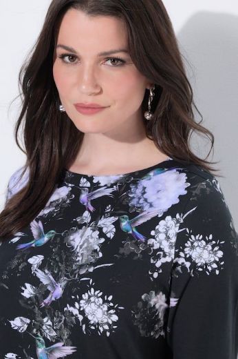 Moda za polnejše Majica 3/4 rukava A kroja plus velikost, xxl, Ulla Popken in Johann Popken (JP1880)