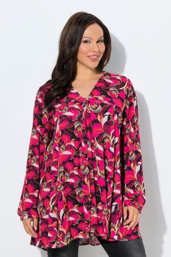 Moda za polnejše Bluza dugih rukava A kroja plus velikost, xxl, Ulla Popken in Johann Popken (JP1880)