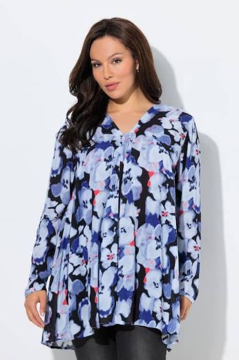 Moda za polnejše Bluza dugih rukava A kroja plus velikost, xxl, Ulla Popken in Johann Popken (JP1880)