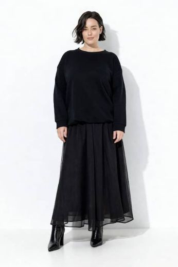 Moda za polnejše Suknja A kroja na volane plus velikost, xxl, Ulla Popken in Johann Popken (JP1880)