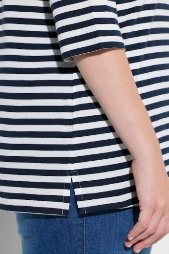 Moda za polnejše Majica 3/4 rukava V ovratnika plus velikost, xxl, Ulla Popken in Johann Popken (JP1880)