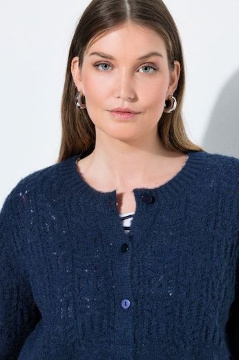 Moda za polnejše Kardigan na kopčanje plus velikost, xxl, Ulla Popken in Johann Popken (JP1880)