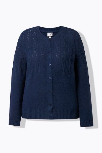 Moda za polnejše Kardigan na kopčanje plus velikost, xxl, Ulla Popken in Johann Popken (JP1880)