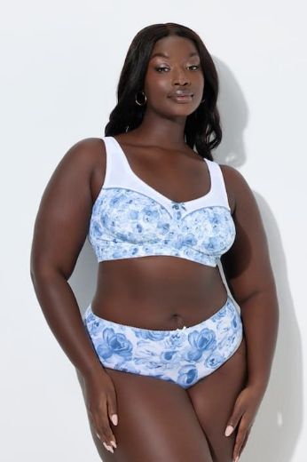 Moda za polnejše Grudnjak bez žice širokih naramenica plus velikost, xxl, Ulla Popken in Johann Popken (JP1880)