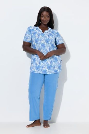 Moda za polnejše Pidžama kratkih rukava i dugih nogavica plus velikost, xxl, Ulla Popken in Johann Popken (JP1880)