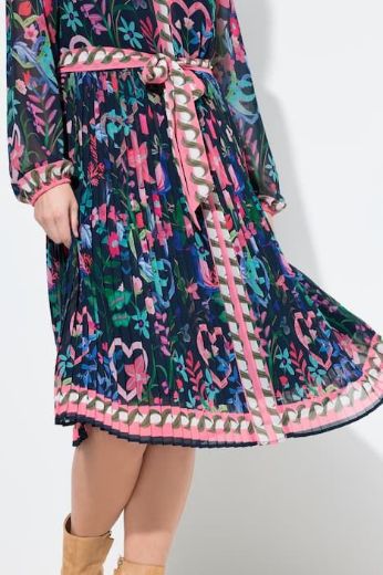 Moda za polnejše Haljina midi dugih rukava A kroja plus velikost, xxl, Ulla Popken in Johann Popken (JP1880)