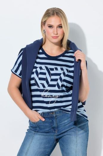 Moda za polnejše Majica kratkih rukava plus velikost, xxl, Ulla Popken in Johann Popken (JP1880)