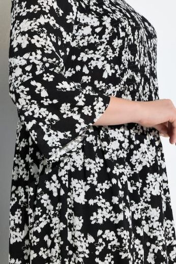 Moda za polnejše Haljina midi 3/4 rukava plus velikost, xxl, Ulla Popken in Johann Popken (JP1880)