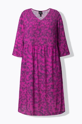 Moda za polnejše Haljina midi 3/4 rukava plus velikost, xxl, Ulla Popken in Johann Popken (JP1880)