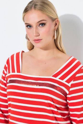 Moda za polnejše Majica 3/4 rukava plus velikost, xxl, Ulla Popken in Johann Popken (JP1880)