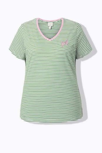 Moda za polnejše Majica kratkih rukava V ovratnika plus velikost, xxl, Ulla Popken in Johann Popken (JP1880)