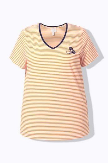 Moda za polnejše Majica kratkih rukava V ovratnika plus velikost, xxl, Ulla Popken in Johann Popken (JP1880)