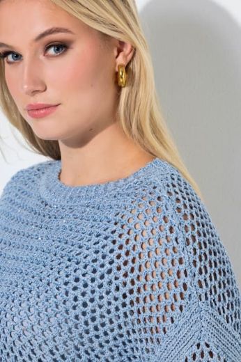 Moda za polnejše Pulover 3/4 rukava plus velikost, xxl, Ulla Popken in Johann Popken (JP1880)