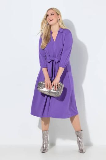 Moda za polnejše Haljina midi 3/4 rukava plus velikost, xxl, Ulla Popken in Johann Popken (JP1880)