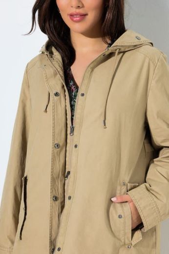 Moda za polnejše Parka s kapuljačom A kroja plus velikost, xxl, Ulla Popken in Johann Popken (JP1880)