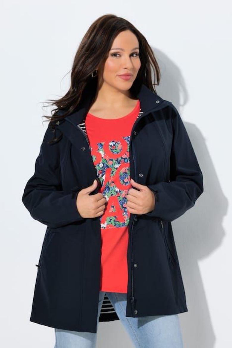 Moda za polnejše Jakna s kapuljačom A kroja plus velikost, xxl, Ulla Popken in Johann Popken (JP1880)