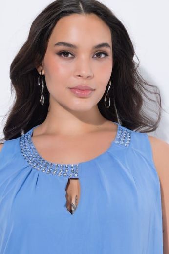 Moda za polnejše Tunika svečana bez rukava s perlama na ovratniku plus velikost, xxl, Ulla Popken in Johann Popken (JP1880)