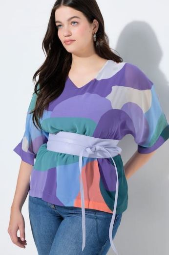 Moda za polnejše Remen kožni na vezanje plus velikost, xxl, Ulla Popken in Johann Popken (JP1880)