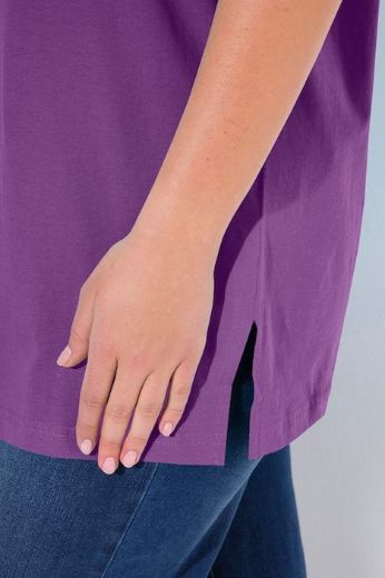 Moda za polnejše Majica V izrez Basic plus velikost, xxl, Ulla Popken in Johann Popken (JP1880)