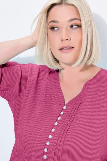 Moda za polnejše Bluza 3/4 rukavi s gumbićima plus velikost, xxl, Ulla Popken in Johann Popken (JP1880)