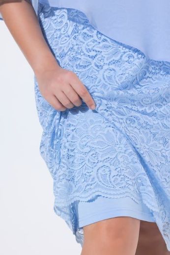 Moda za polnejše Haljina svečana čipkana s dodatkom tila plus velikost, xxl, Ulla Popken in Johann Popken (JP1880)