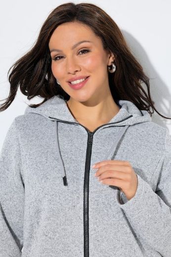 Moda za polnejše Jakna lagana s kapuljačom od flisa plus velikost, xxl, Ulla Popken in Johann Popken (JP1880)