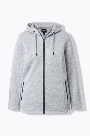 Moda za polnejše Jakna lagana s kapuljačom od flisa plus velikost, xxl, Ulla Popken in Johann Popken (JP1880)