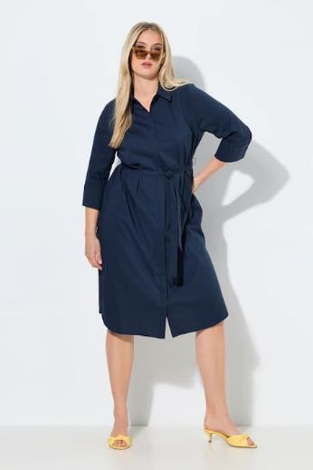 Moda za polnejše Haljina A kroja na vezanje plus velikost, xxl, Ulla Popken in Johann Popken (JP1880)