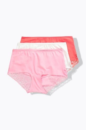 Moda za polnejše Gaćice 3 komada s dodatkom čipke plus velikost, xxl, Ulla Popken in Johann Popken (JP1880)