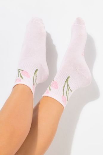 Moda za polnejše Čarape cvjetnog uzorka plus velikost, xxl, Ulla Popken in Johann Popken (JP1880)