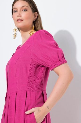 Moda za polnejše Haljina maxi kratkih rukava okruglog ovratnika plus velikost, xxl, Ulla Popken in Johann Popken (JP1880)