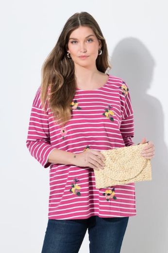 Moda za polnejše Majica 3/4 rukava okruglog ovratnika plus velikost, xxl, Ulla Popken in Johann Popken (JP1880)