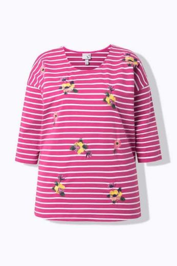 Moda za polnejše Majica 3/4 rukava okruglog ovratnika plus velikost, xxl, Ulla Popken in Johann Popken (JP1880)