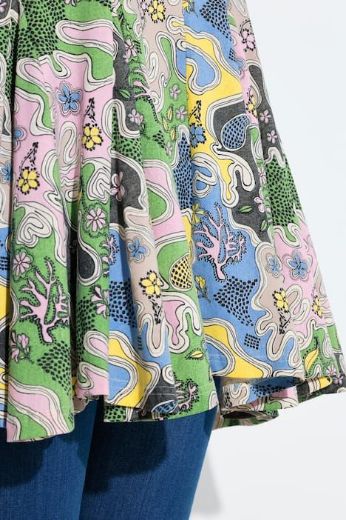 Moda za polnejše Tunika kratkih rukava A kroja plus velikost, xxl, Ulla Popken in Johann Popken (JP1880)