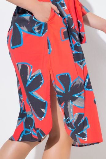 Moda za polnejše Haljina midi 3/4 rukava plus velikost, xxl, Ulla Popken in Johann Popken (JP1880)