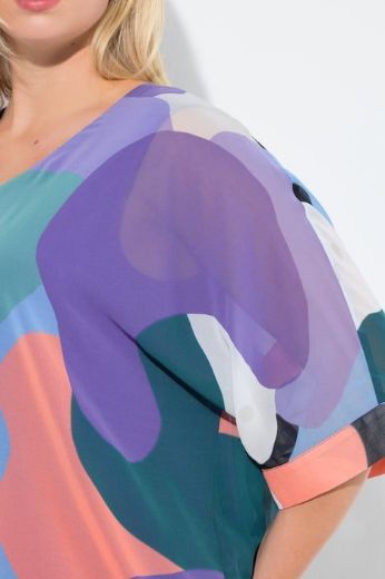 Moda za polnejše Tunika 3/4 rukava V ovratnika plus velikost, xxl, Ulla Popken in Johann Popken (JP1880)