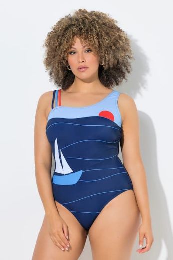 Moda za polnejše Kupaći kostim jednodijelni plus velikost, xxl, Ulla Popken in Johann Popken (JP1880)