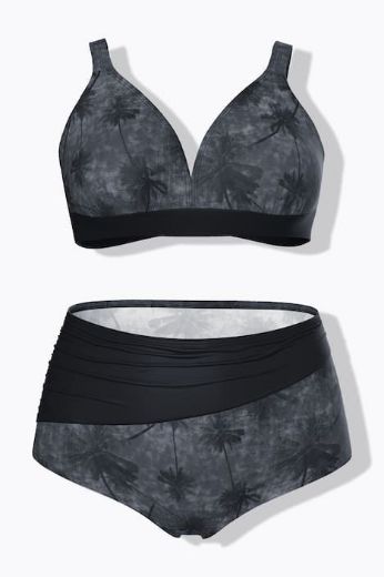 Moda za polnejše Kupaći kostim dvodijelni plus velikost, xxl, Ulla Popken in Johann Popken (JP1880)