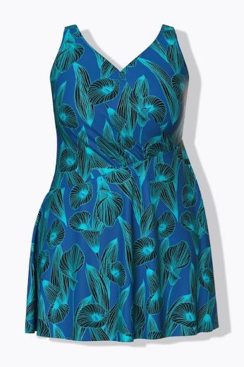 Moda za polnejše Kupaći kostim haljina plus velikost, xxl, Ulla Popken in Johann Popken (JP1880)