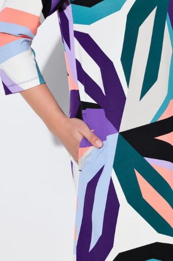 Moda za polnejše Haljina midi 3/4 rukava plus velikost, xxl, Ulla Popken in Johann Popken (JP1880)