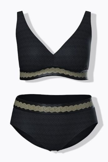 Moda za polnejše Kupaći kostim dvodijelni plus velikost, xxl, Ulla Popken in Johann Popken (JP1880)