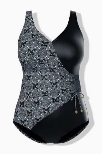 Moda za polnejše Kupaći kostim jednodijelni plus velikost, xxl, Ulla Popken in Johann Popken (JP1880)