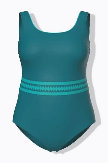 Moda za polnejše Kupaći kostim jednodijelni plus velikost, xxl, Ulla Popken in Johann Popken (JP1880)