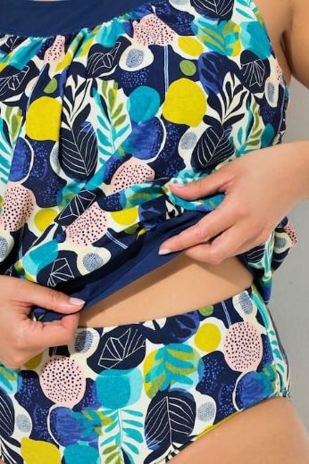 Moda za polnejše Kupaći kostim tankini plus velikost, xxl, Ulla Popken in Johann Popken (JP1880)