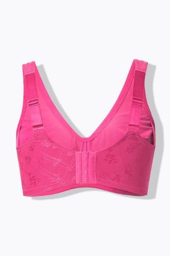 Moda za polnejše Grudnjak Jaquard plus velikost, xxl, Ulla Popken in Johann Popken (JP1880)