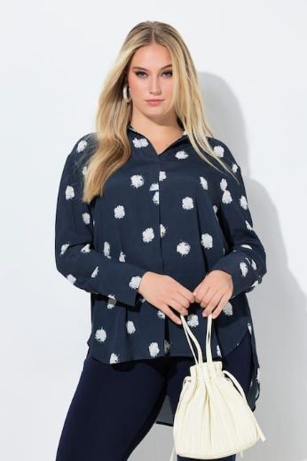 Moda za polnejše Bluza dugih rukava točkastog uzorka plus velikost, xxl, Ulla Popken in Johann Popken (JP1880)