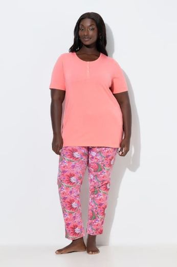 Moda za polnejše Pidžama kratkih rukava i dugih nogavica plus velikost, xxl, Ulla Popken in Johann Popken (JP1880)