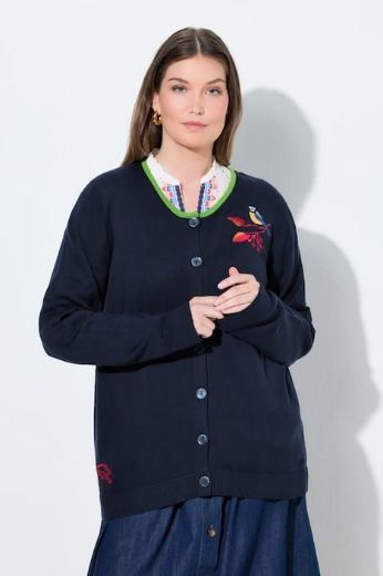 Moda za polnejše Kardigan od mješavine vune na kopčanje plus velikost, xxl, Ulla Popken in Johann Popken (JP1880)