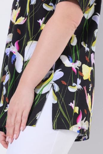 Moda za polnejše Majica kratkih rukava V ovratnika plus velikost, xxl, Ulla Popken in Johann Popken (JP1880)